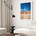 Plakat bez ramy 30x40 - Słońce i Suche Drzewo - pustynia, suche