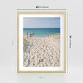 Plakat w ramie 40x50 - Harmonia plażowego morza - plaża, morze - rama drewno