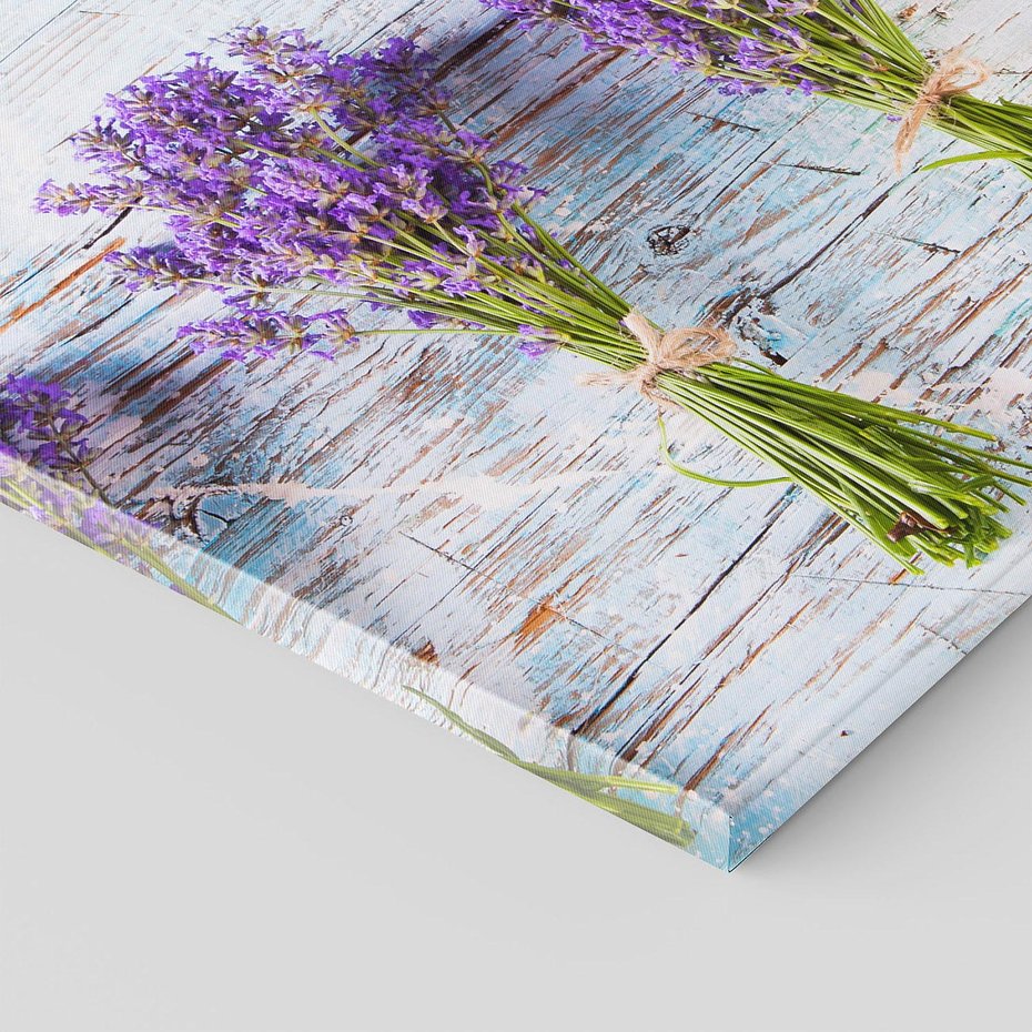 Obraz na płótnie 50x50 - Urok lawendowych pól - lawenda, kawiaty