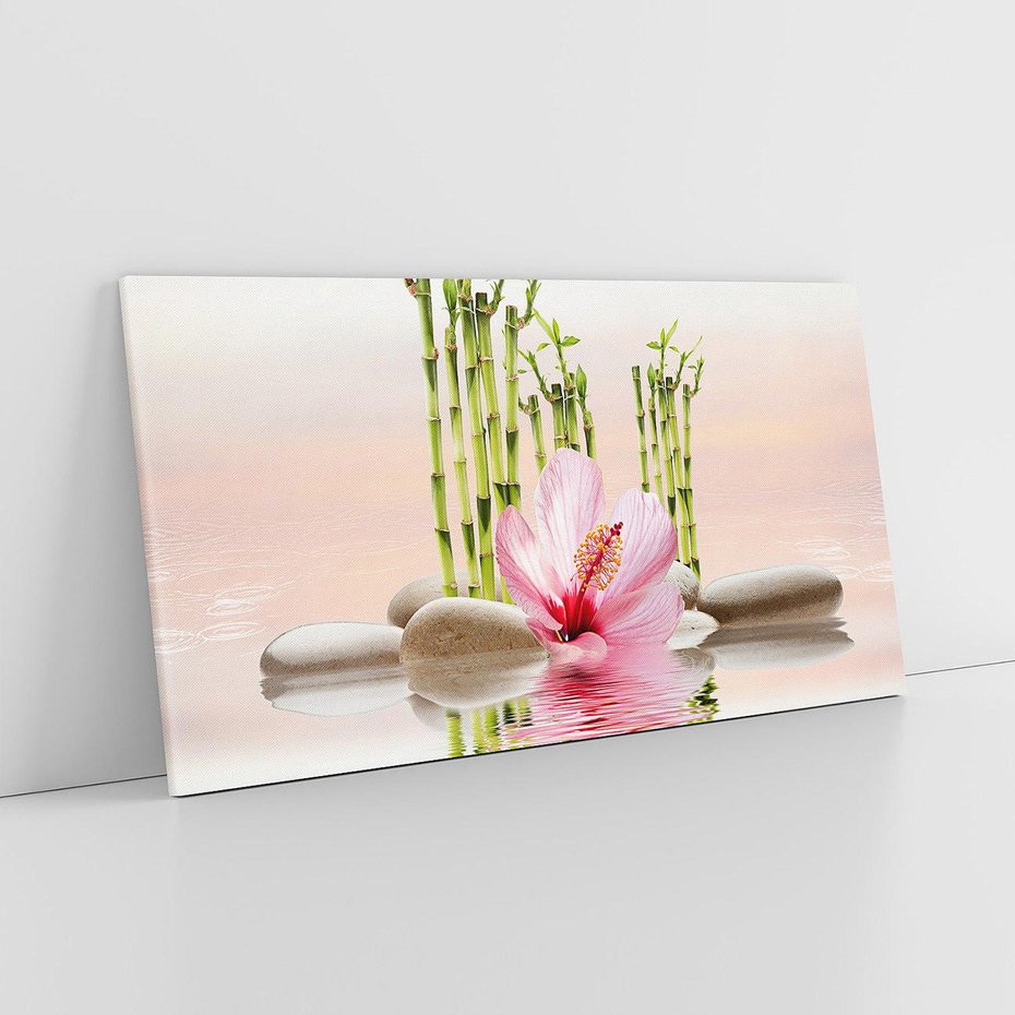 Obraz na płótnie 120x60 - Harmonia i relaks - spa, bambus