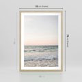 Plakat w ramie 50x70 - Morze i Fale - morze, fale - rama drewno