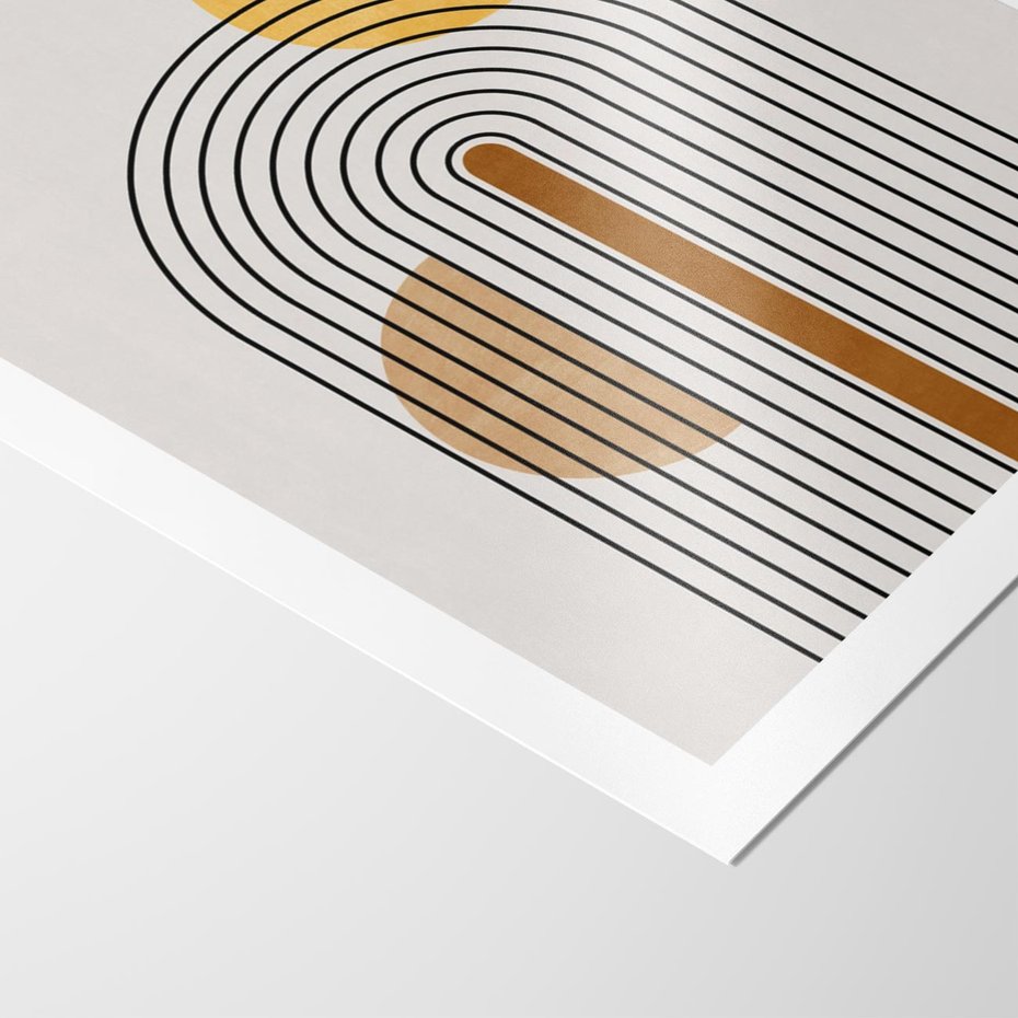 Plakat bez ramy 40x50 - Wewnętrzne Labirynty Form - styl mid century, nowoczesna sztuka