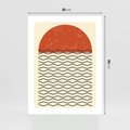 Plakat bez ramy 30x40 - Abstrakcyjne Wzory na Plakacie - geometryczna sztuka, nowoczesny plakat