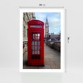 Plakat bez ramy 21x30 - Londyńska budka telefoniczna - budka, telefoniczna