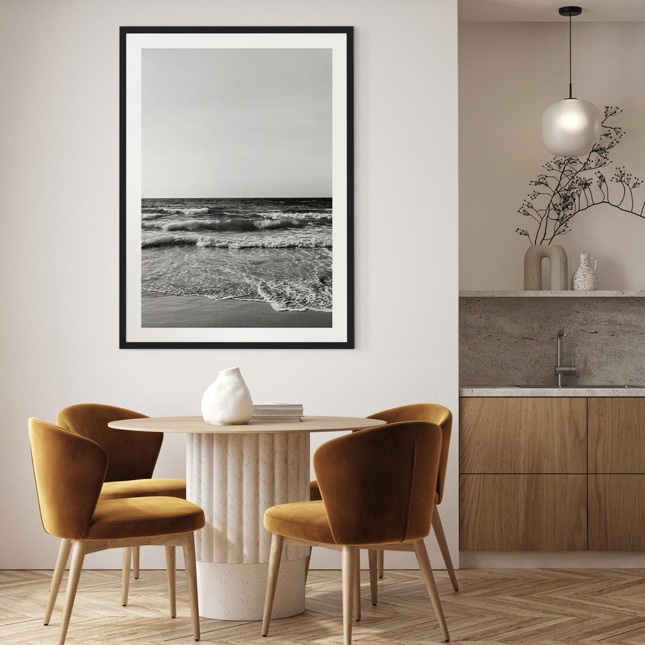 Plakat bez ramy 50x70 - Słuchaj Śpiewu Fal - morze, fale