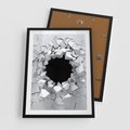 Plakat w ramie 50x70 - Nowoczesna Abstrakcja - grafika, nowoczesna - rama czarna
