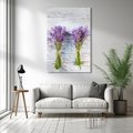 Obraz na płótnie 50x70 - Urok lawendowych pól - lawenda, kawiaty