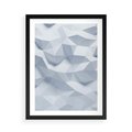 Plakat w ramie 50x70 - Trójwymiarowa geometria - geometria, 3d - rama czarna