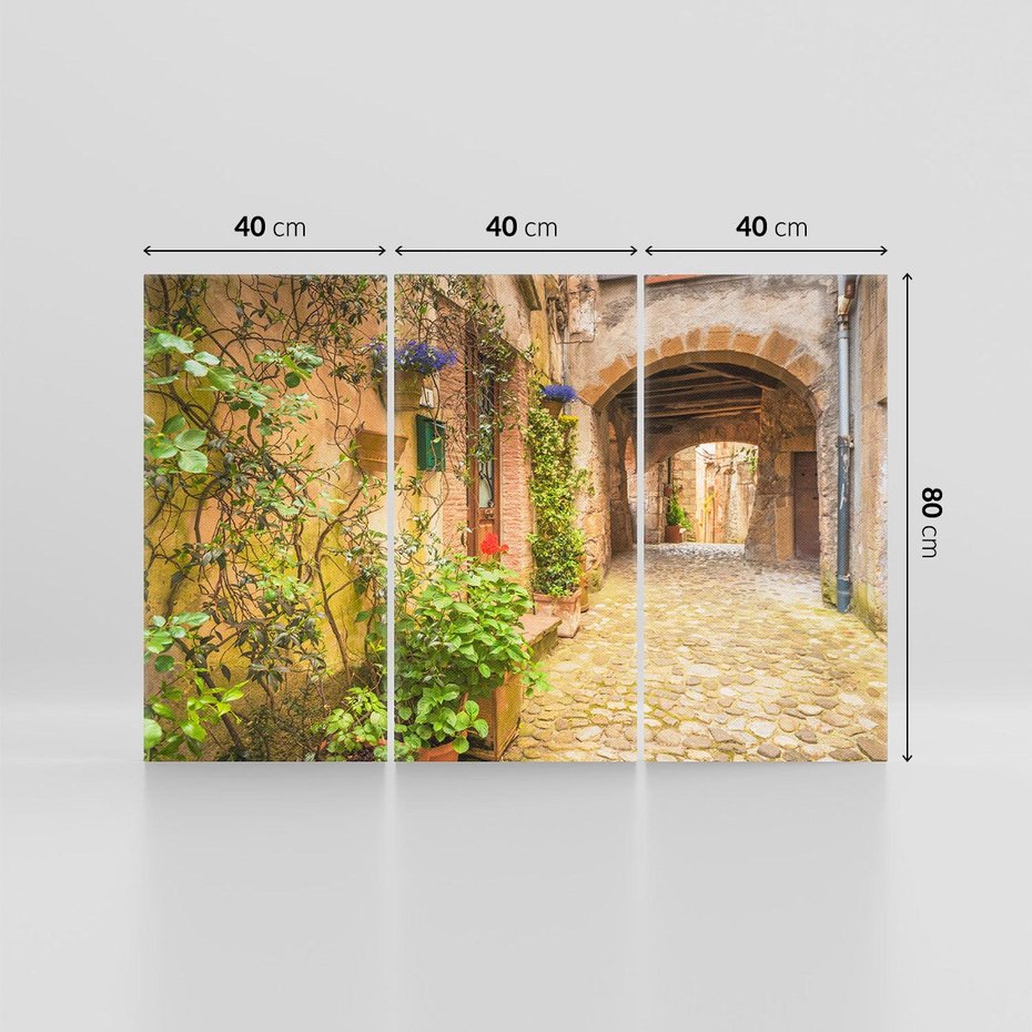 Obraz na płótnie 120x80 - tajemnicze przejście - uliczka, miasto