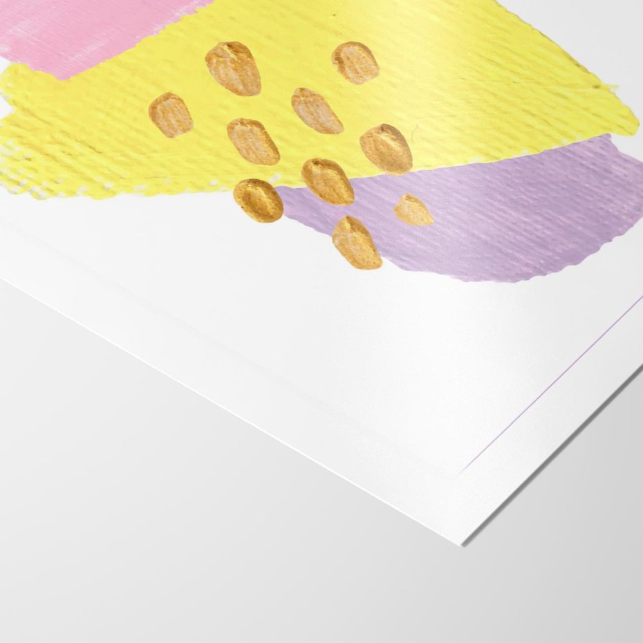 Plakat bez ramy 40x50 - Refleksje Akwarelowych Widoków - akwarela, minimalizm