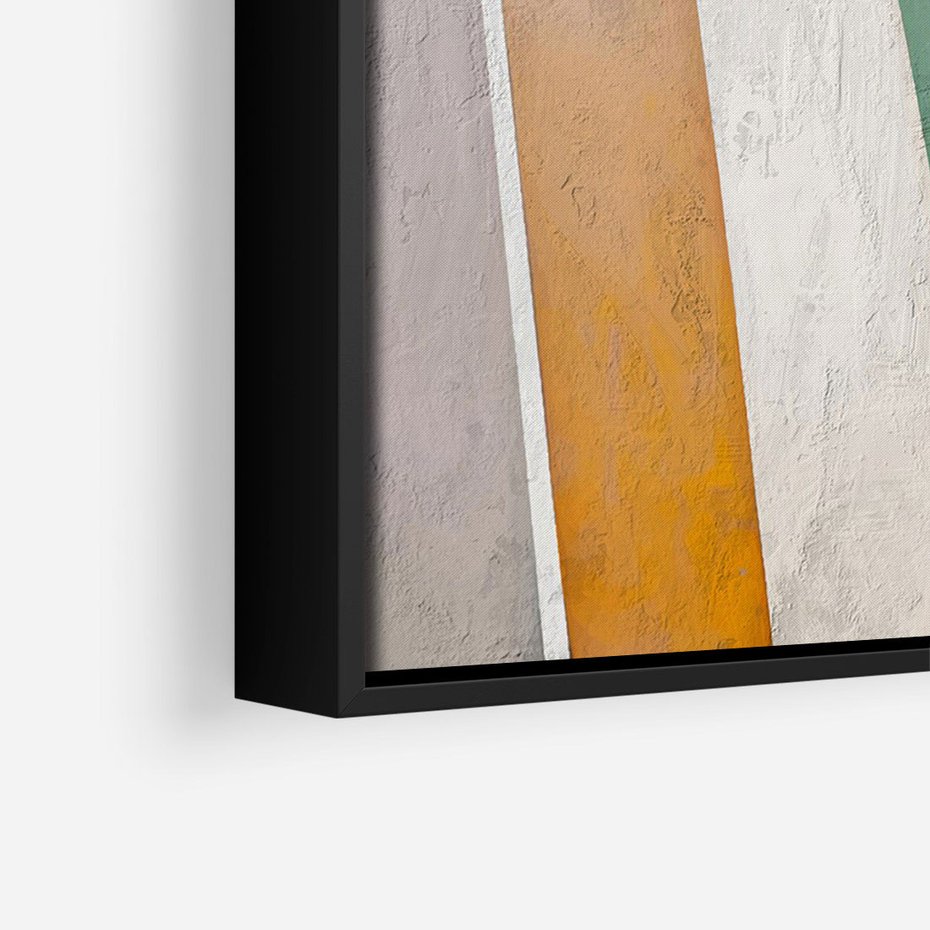 Obraz w ramie 70x100 - Księga Ukrytych Odbić - abstrakcyjne dziwne kształty, olejny obraz - rama czarna