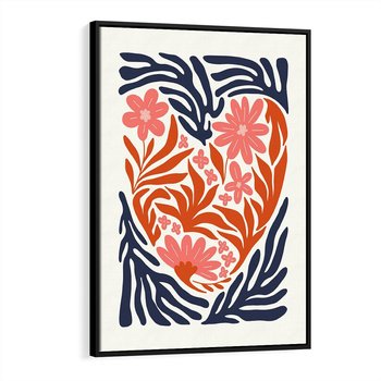 Obraz w ramie 50x70 - Kwiatami Splecione - kwiaty, nowoczesny plakat - rama czarna