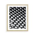 Plakat w ramie 40x50 - Elegancja Wysokości - architektura, wieżowiec - rama drewno