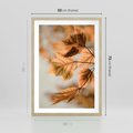 Plakat w ramie 50x70 - Magia Jesieni - liście, jesień - rama drewno