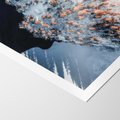 Plakat bez ramy 30x40 - Lot Ptaka - zima, zimowy krajobraz
