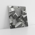 Obraz na płótnie 80x80 - Abstrakcja w Trzech Wymiarach - 3D, abstrakcja