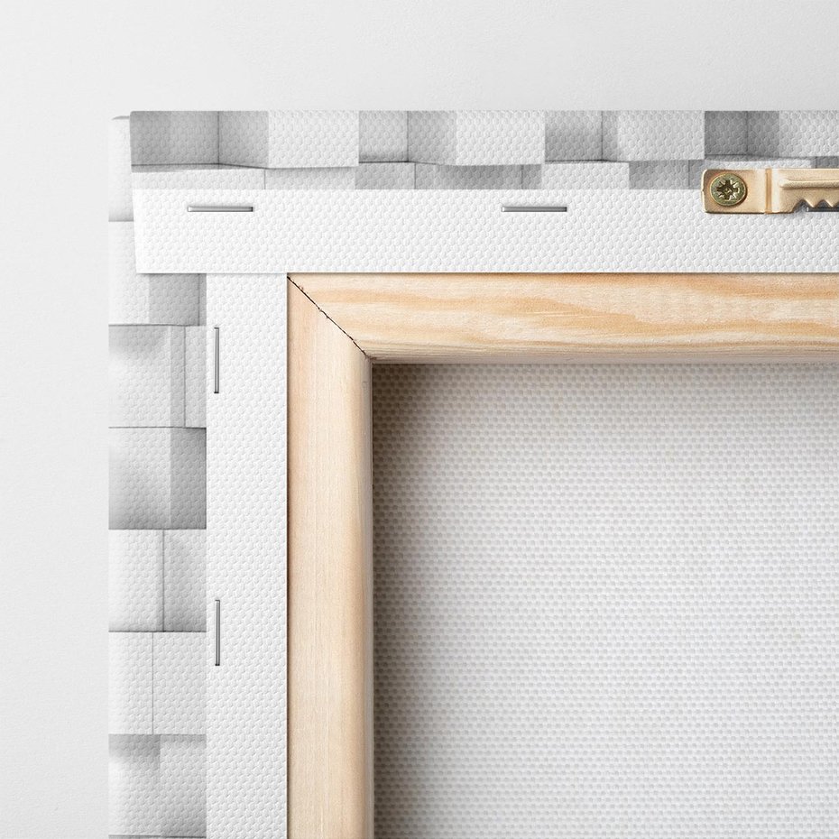 Obraz na płótnie 120x80 - Gra form i kolorów - 3D, abstrakcja