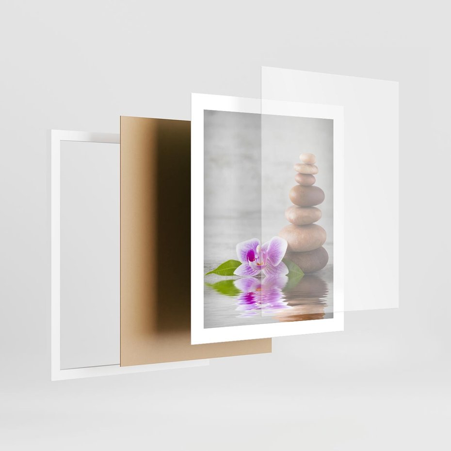 Plakat w ramie 40x50 - Spa japońskie: sztuka relaksu - spa, japońskie - rama biała