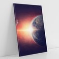 Obraz na płótnie 50x70 - Kosmiczne horyzonty - kosmos, ziemia