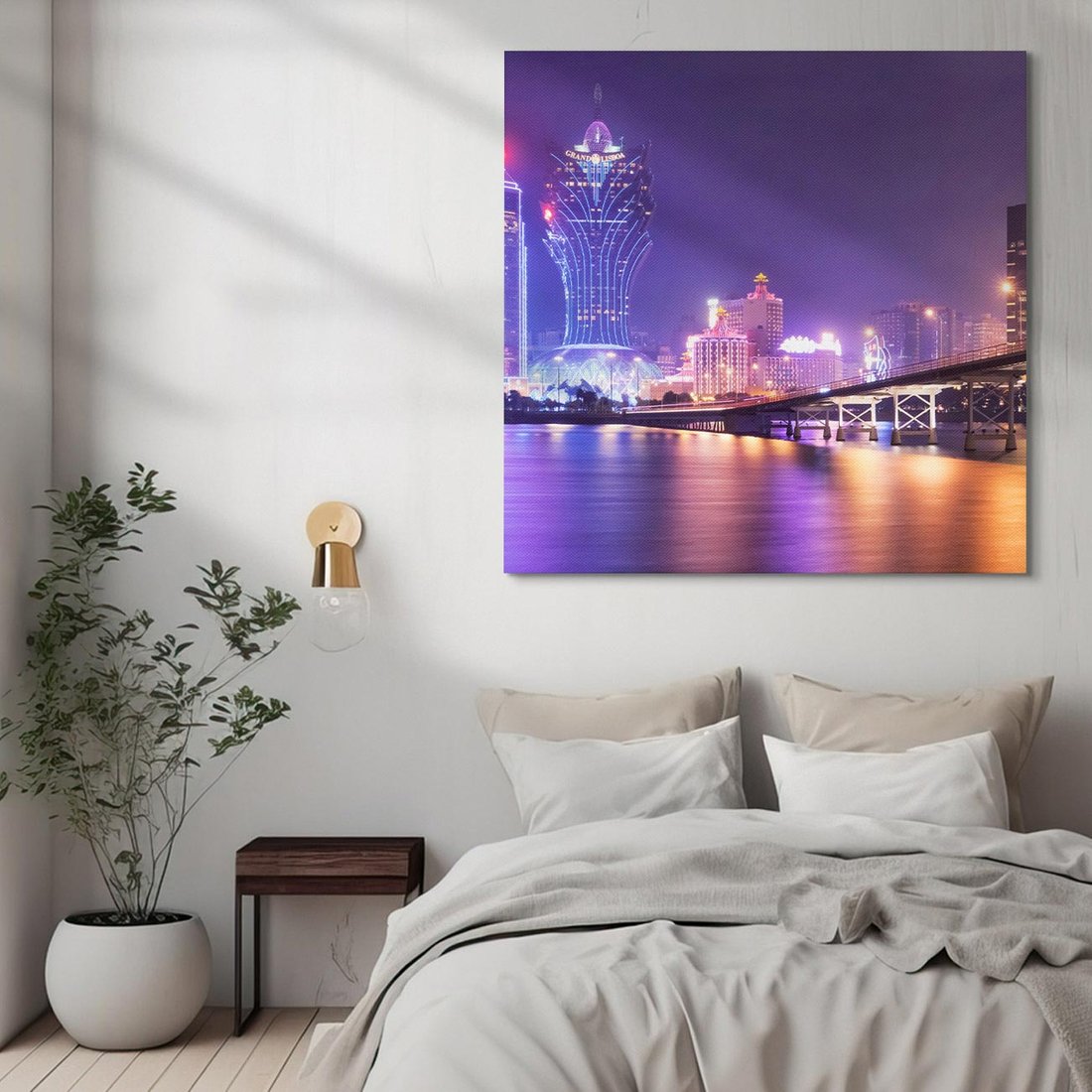 Obraz na płótnie 50x50 - Macau: Spotkanie dwóch światów - Macau, Hong