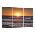 Obraz na płótnie 120x80 - Zachód Słońca Nad Morzem - zachód słońca,