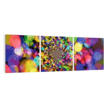 Obraz na płótnie 120x40 - Abstrakcja: gra kolorów i form - abstrakcja