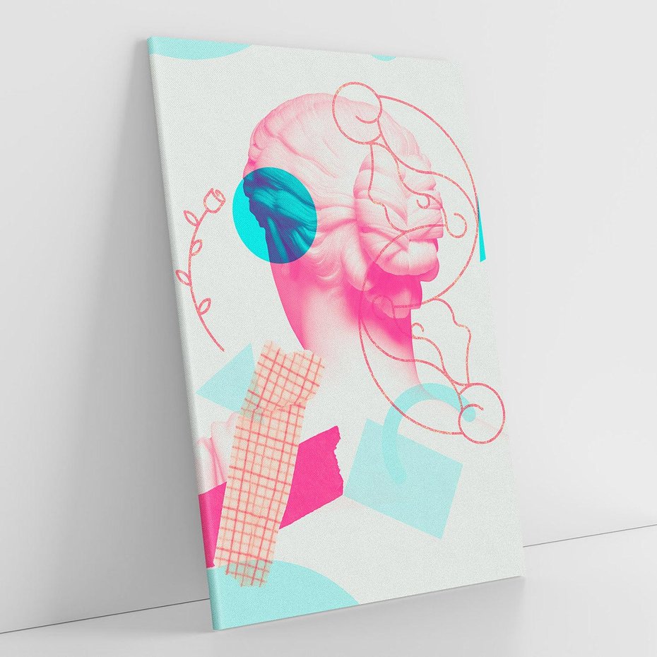 Obraz na płótnie 50x70 - Sztuka w Różach - nowoczesna sztuka, kolaż ze zdjęć