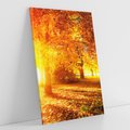 Obraz na płótnie 50x70 - Magia jesiennego lasu - las, drzewa