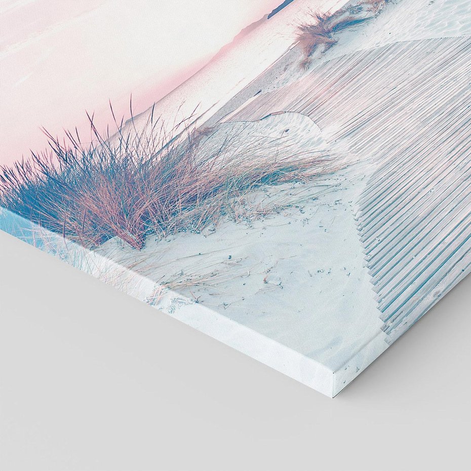 Obraz na płótnie 50x50 - Magia Zachodu Słońca - fotografia, stonowane kolory