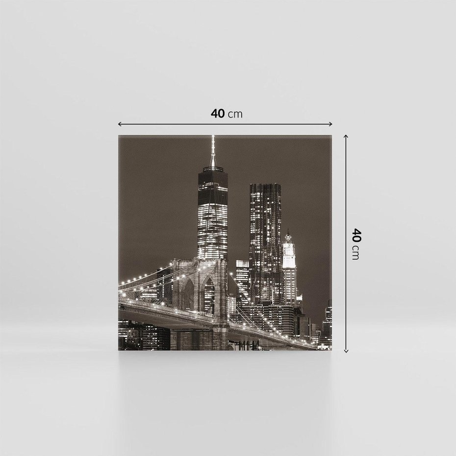 Obraz na płótnie 40x40 - Magia miasta nocą - miasto, noc