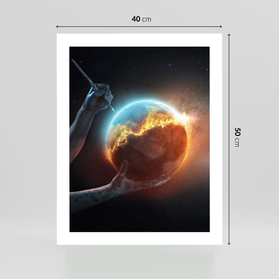 Plakat bez ramy 40x50 - Nieznane przestrzenie - planeta, kosmos