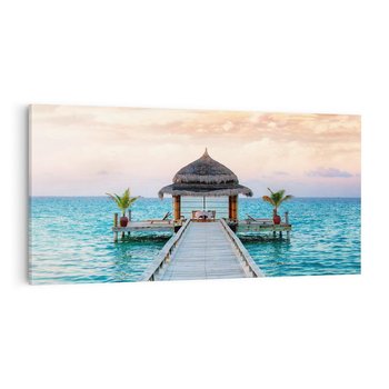 Obraz na płótnie 120x60 - Morski Pomost - morze, pomost