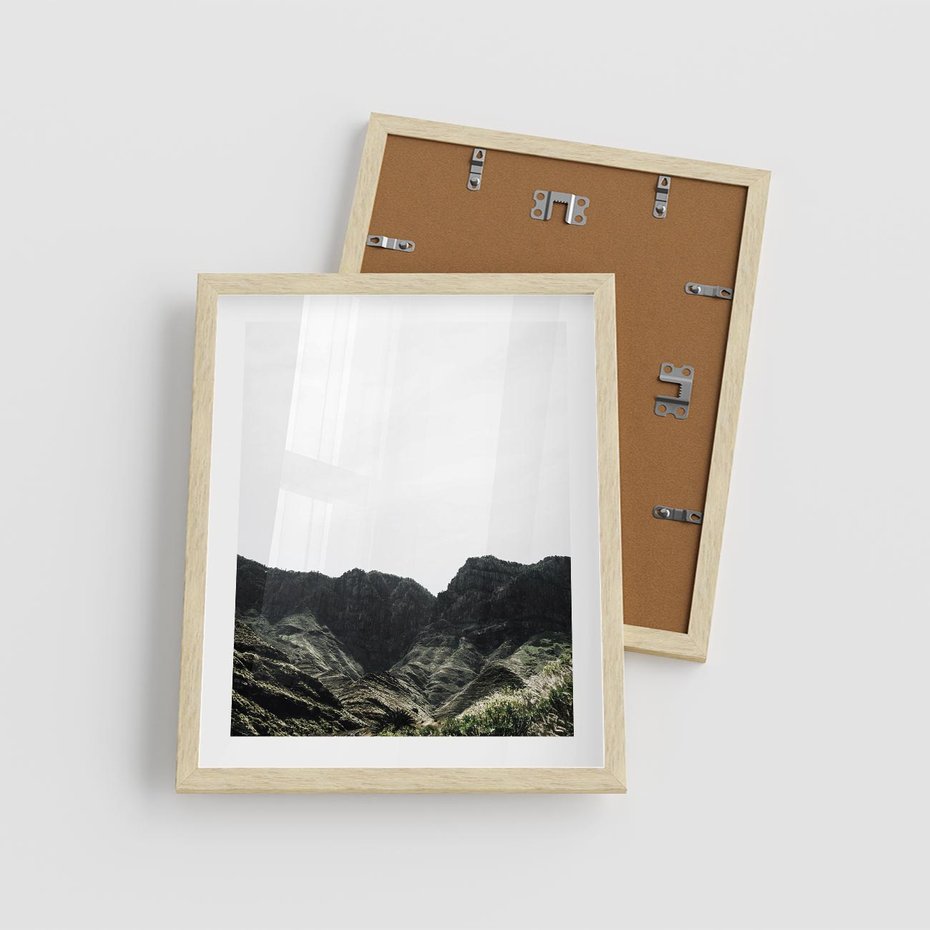 Plakat w ramie 40x50 - Górska Potęga - górski krajobraz, góry - rama drewno