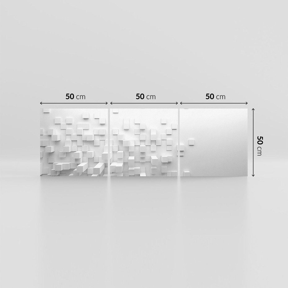 Obraz na płótnie 150x50 - Głębia abstrakcji - ściana, 3D