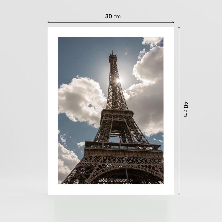 Plakat bez ramy 30x40 - Magia Wieży Eiffla - wieża, Eiffla