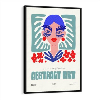 Obraz w ramie 50x70 - Podróżne Impulsy - abstrakcja, kobieta - rama czarna