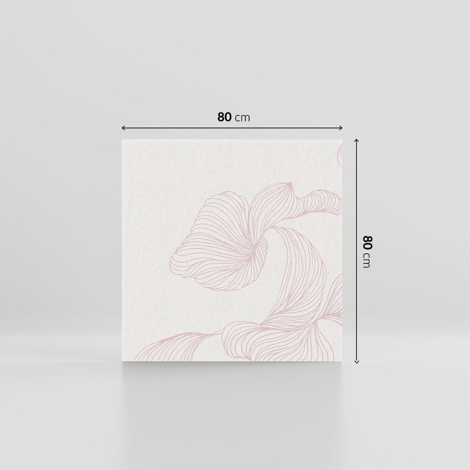 Obraz na płótnie 80x80 - Szept marzeń i tajemnic - abstrakcyjne, roślinne ornamenty