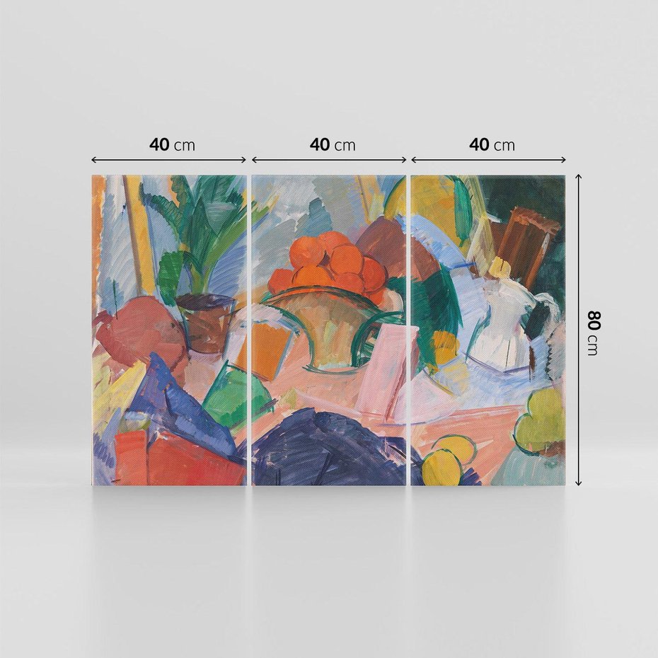 Obraz na płótnie 120x80 - "Martwa natura z pomarańczami w koszyku" Edvard Weie - Reprodukcja - reprodukcja, obraz na płótnie