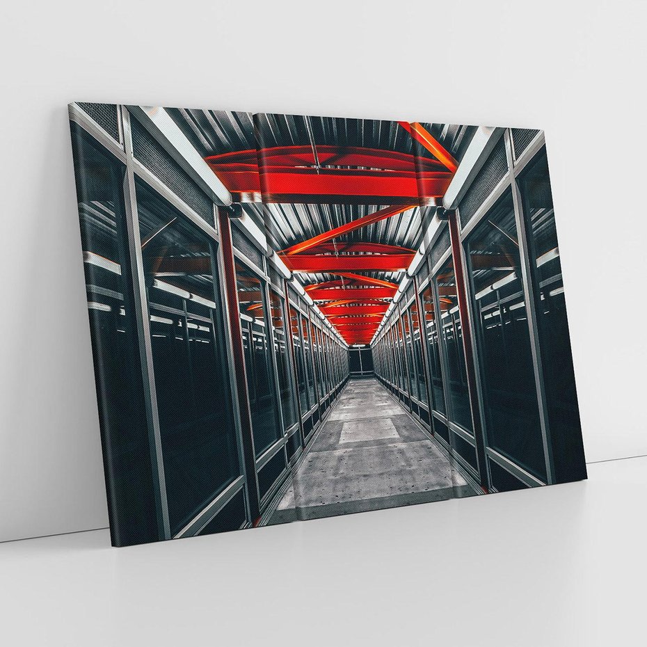 Obraz na płótnie 120x80 - Nieskończoność Przestrzeni - korytarz, perspektywa