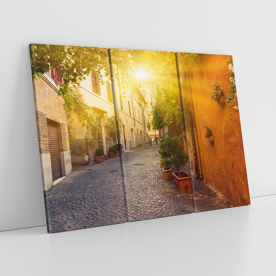 Obraz na płótnie 120x80 - Życie w ruchu - uliczka, miasto