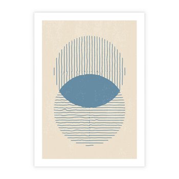 Plakat bez ramy 40x50 - Wnętrza Refleksji - geometryczne kształty, koła