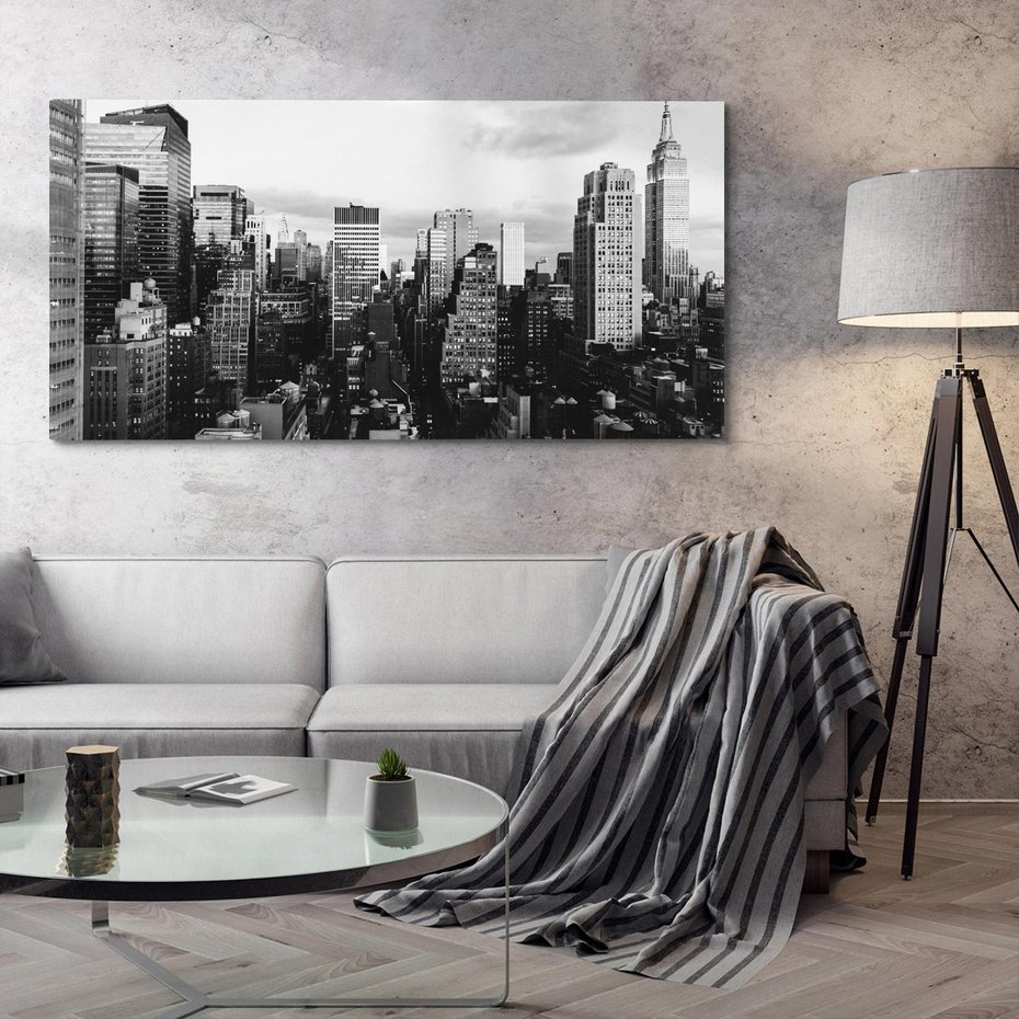 Obraz na płótnie 120x60 - Wibracje Miejskiego Życia - miasto, wieżowce