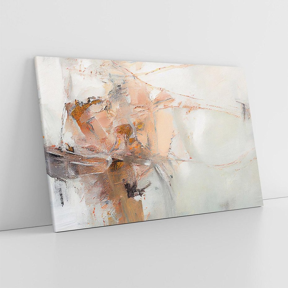 Obraz na płótnie 120x80 - Taniec księżycowego pyłu - abstrakcja, tekstury farb