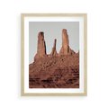 Plakat w ramie 40x50 - Surowość Pustyni - pustynia, kanion - rama drewno