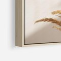 Obraz w ramie 80x80 - Swobodne trawy boho - boho, suche - rama drewno