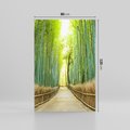 Obraz na płótnie 80x120 - Droga przez japoński bambusowy las - droga, japonia