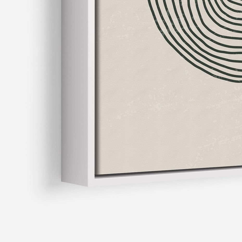 Obraz w ramie 70x100 - Odbicia Wyobraźni - nowoczesna sztuka, minimalizm - rama biała