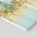 Obraz na płótnie 50x50 - Turkusowa Harmonia - abstrakcja, geometryczne plamki