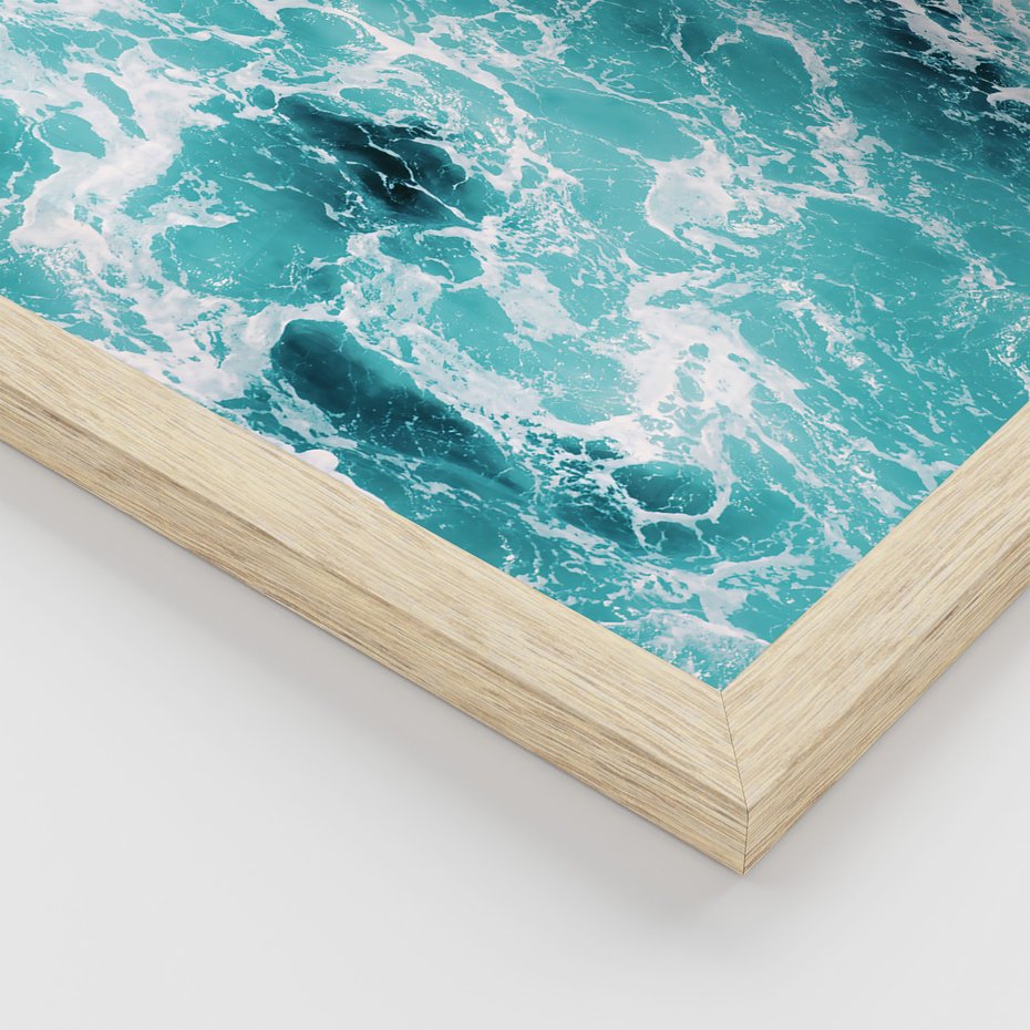 Zestaw obrazy w ramie 50x70 galeria - Podróż, cytat, motywacja - rama drewno