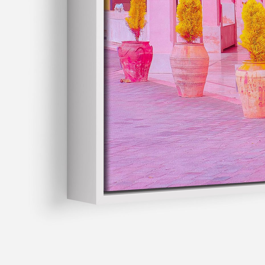 Obraz w ramie 50x70 - Marokańskie pastele - marokański, pastele - rama biała